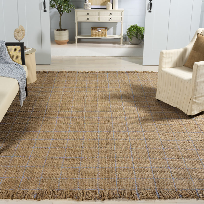Tapis en jute tissé à la main Natural Fibre 602, Rectangulaire 8 pi x 10 pi