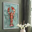 «Aquatic Lobster I», reproduction encadrée - bois massif-1254406255-1254406252