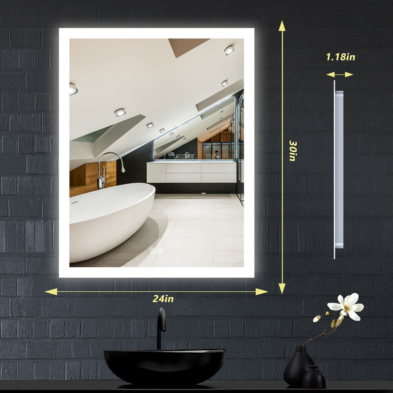 Naliyah Flat Wall Mirror, 24" x 30"