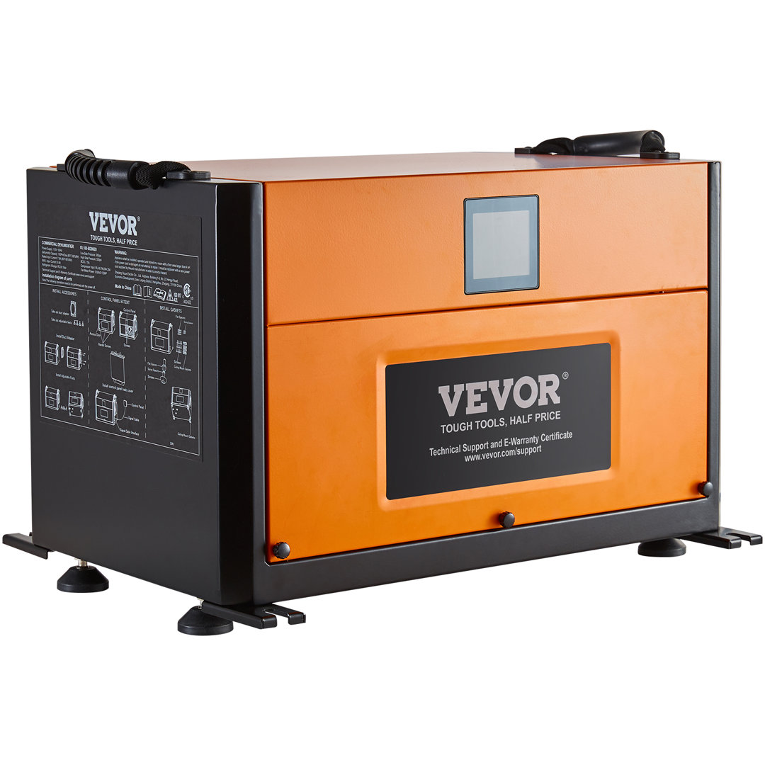 VEVOR Console Dehumidifier for Rooms up to 4000 Cubic Feet VEVOR Moisture Removal Per 