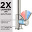 Robinet de bar à poignée simple en acier inoxydable avec douchette extractible-122760015