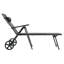 Chaise longue de patio avec roulettes