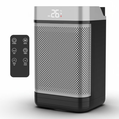 Air Pro 1500W 1 BTU Electric Compact Space Heater with Adjustable Thermostat and with Digital Display