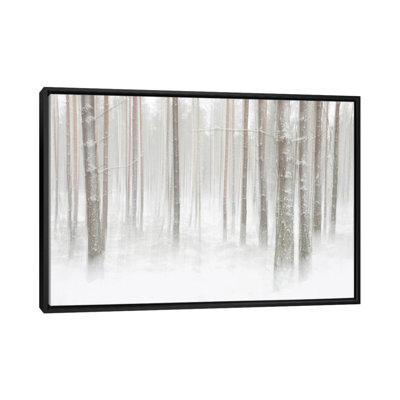 Winterforest In Sweden by Christian Lindsten - Print on Canvas