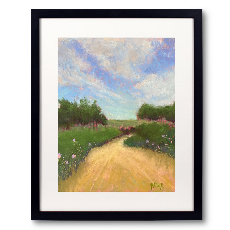 Savouring The Day par Dina Gardner, H 21,25 po x l 17,25 po x P 0,875 po, Papier avec cadre noir