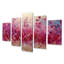 Rayson - Violets Wall Decor - Art mural traditionnel 5 pièces