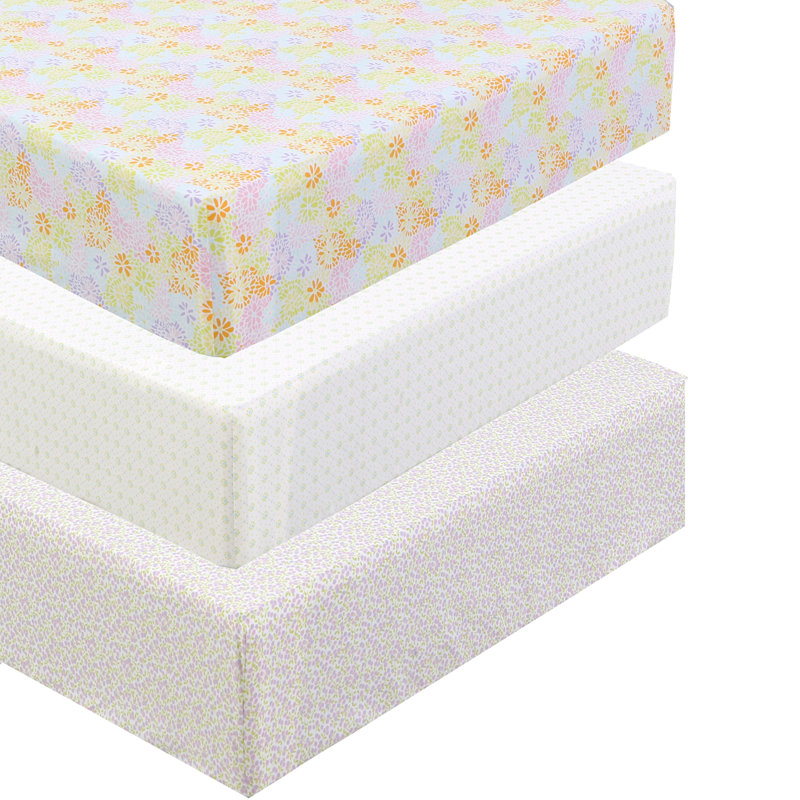 100% Cotton Floral Fitted Sheet