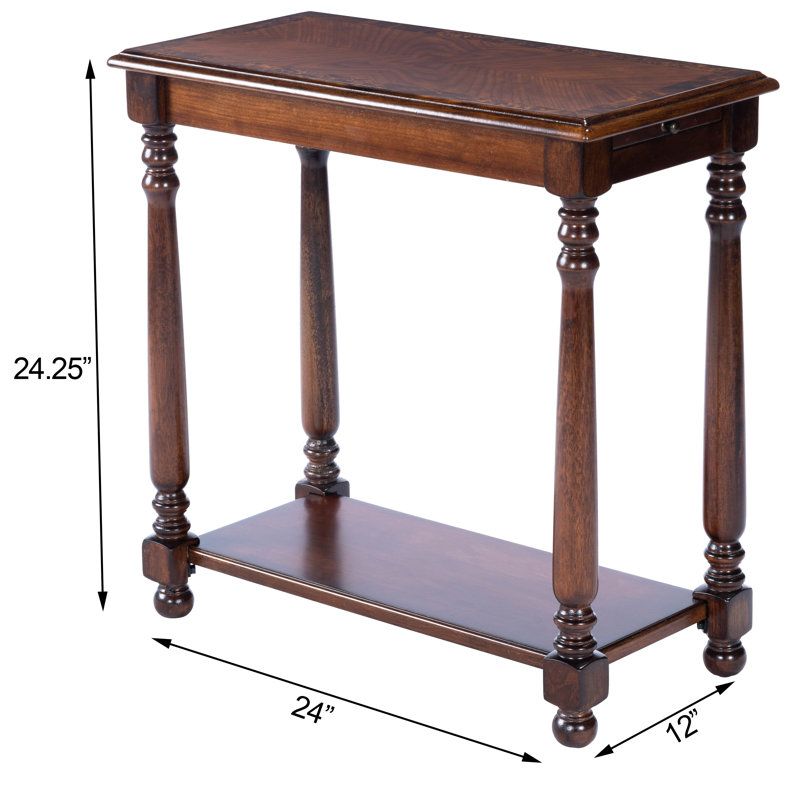 Devane CastleWood Side Table, Distressed Castlewood