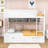 Full XL over Full XL Bunk Bed with Ample Storage Drawers and LED Light-1021991512