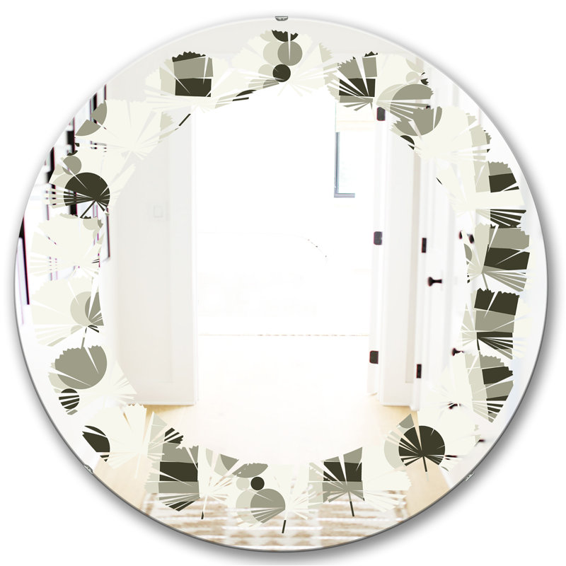 Miroir mural Leaves, H 24 po x l 24 po