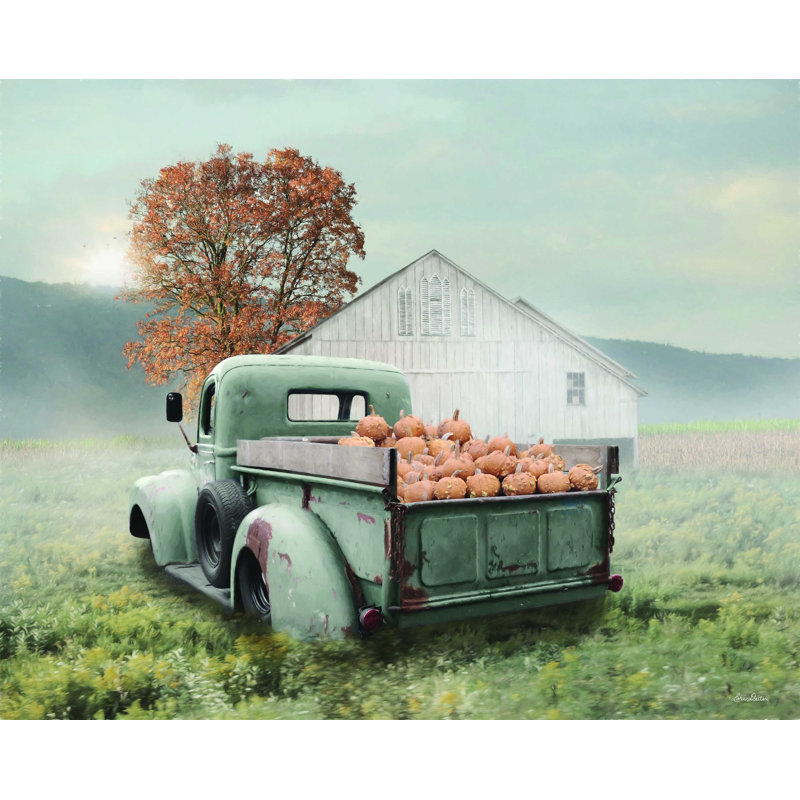 «Pumpkin Season» par Lori Deiter, reproduction sur toile, H 12 po x l 16 po, Toile tendue, Non
