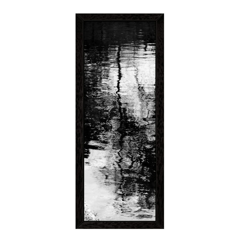 Reflecting Triptych II by Michael Barrett - Floater Frame Panoramic Painting on Canvas, 121.92 cm H x 40.64 cm W