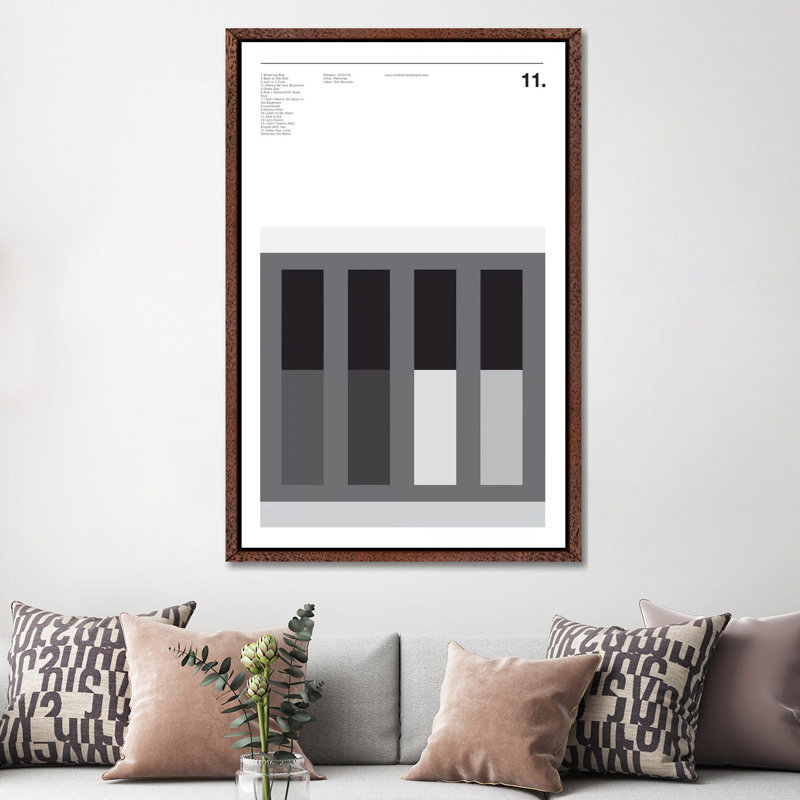 Ramones - Ramones 1 Piece Wall Art on Canvas, 152.5 cm H x 101.5 cm W, Classic Brown Wood Framed