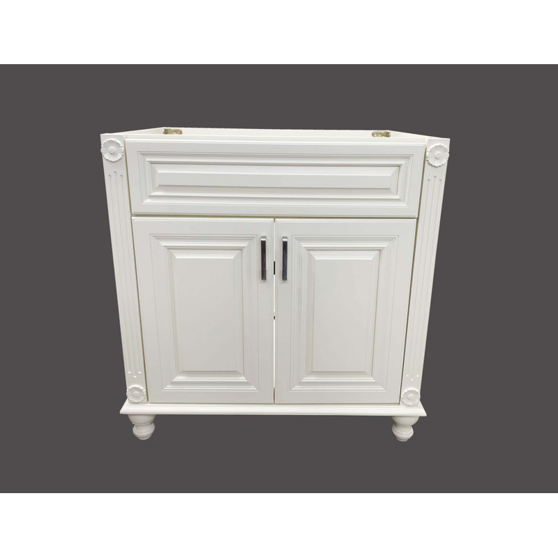 Base de meuble-lavabo simple 36 "seulement en blanc antique
