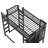 Loft Bed With Desk, Twin Size Metal Loft Bed-1355595333