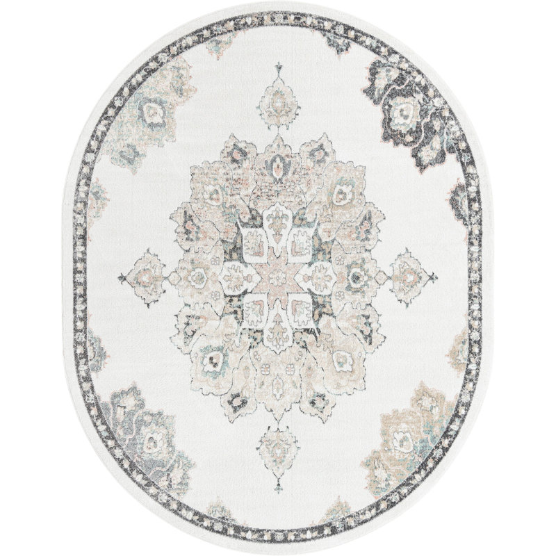 Makay Oriental Indoor Rug, Oval 7'10" x 10'