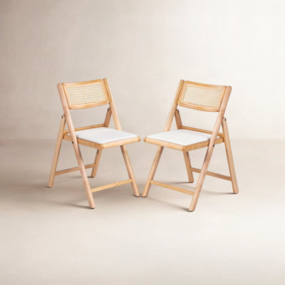 Letta Cane Folding Chair