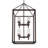 Averee 8 - Light Gunmetal Bronze Lantern Pendant