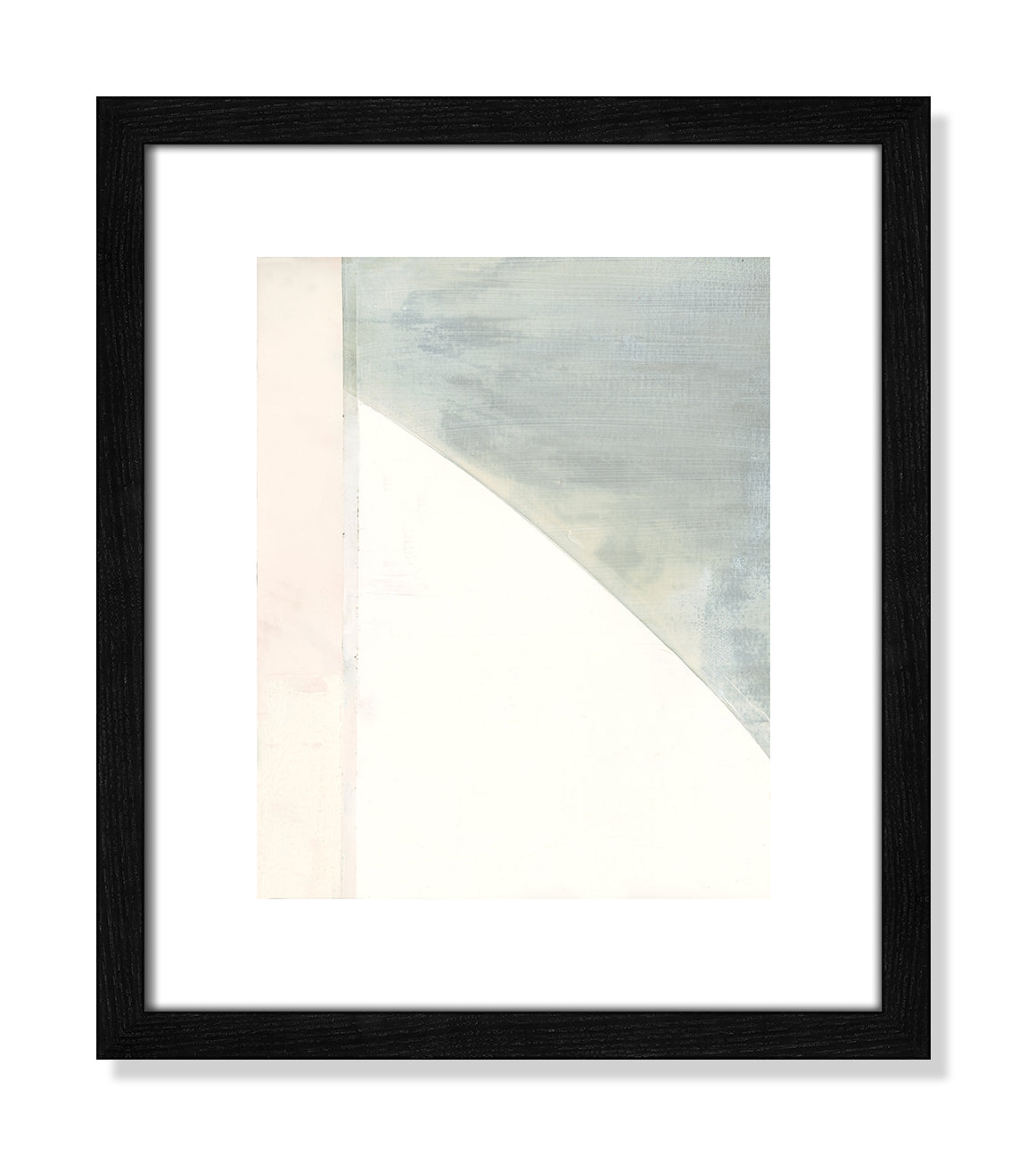 Alexandria "In Neutral I" Painting by Cartissi, 15" H x 13" W x 0.75" D, Black Wood Framed Paper