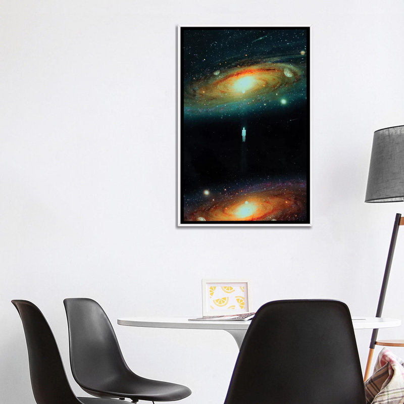 Univers parallèle par Nicepurge-imprimé, H 40 po x l 26 po x P 1,5 po, Cadre blanc