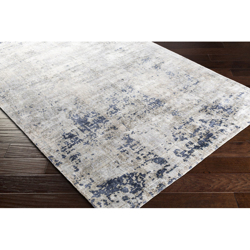 Viscose Abstract Indoor Rug, Rectangle 2' x 3'