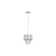 Chrome Aluminum & Crystal LED E14 1x5 Watt 230 Volt IP20 Bulb Excluded D: 25 H: 120 cm  Adjustable Height
