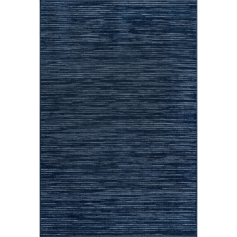 Tapis rayé intérieur / extérieur, Navy, Rectangulaire 8 pi x 10 pi