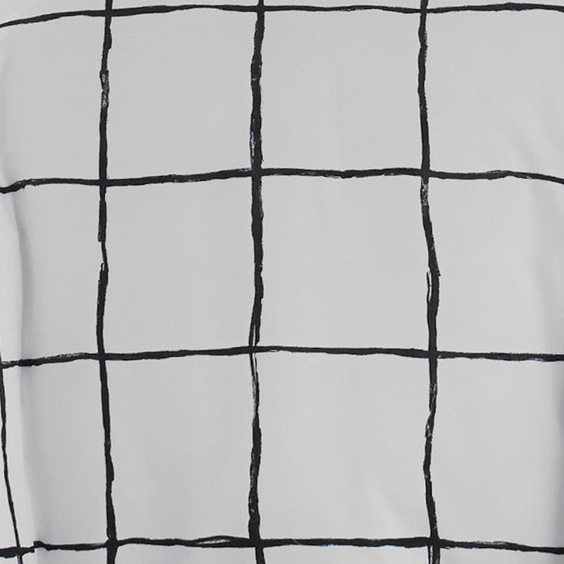 Ensemble d'édredon réversible moderne et contemporain en microfibre noir / blanc