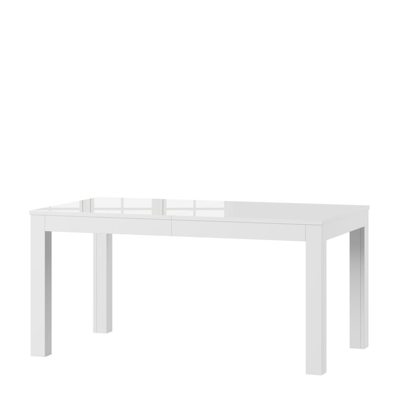 Porto White High Gloss Extendable Dining Table 160-300 cm