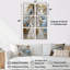 Gold Aegean Coast Turkish - Istanbul Wall Art Living Room Set Of 6-938107095-938107092