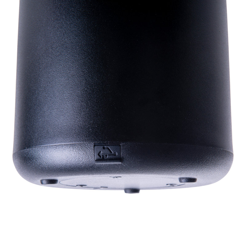 Alleria 22.5cm Solar Powered Integrated LED Outdoor Table Lamp, Black