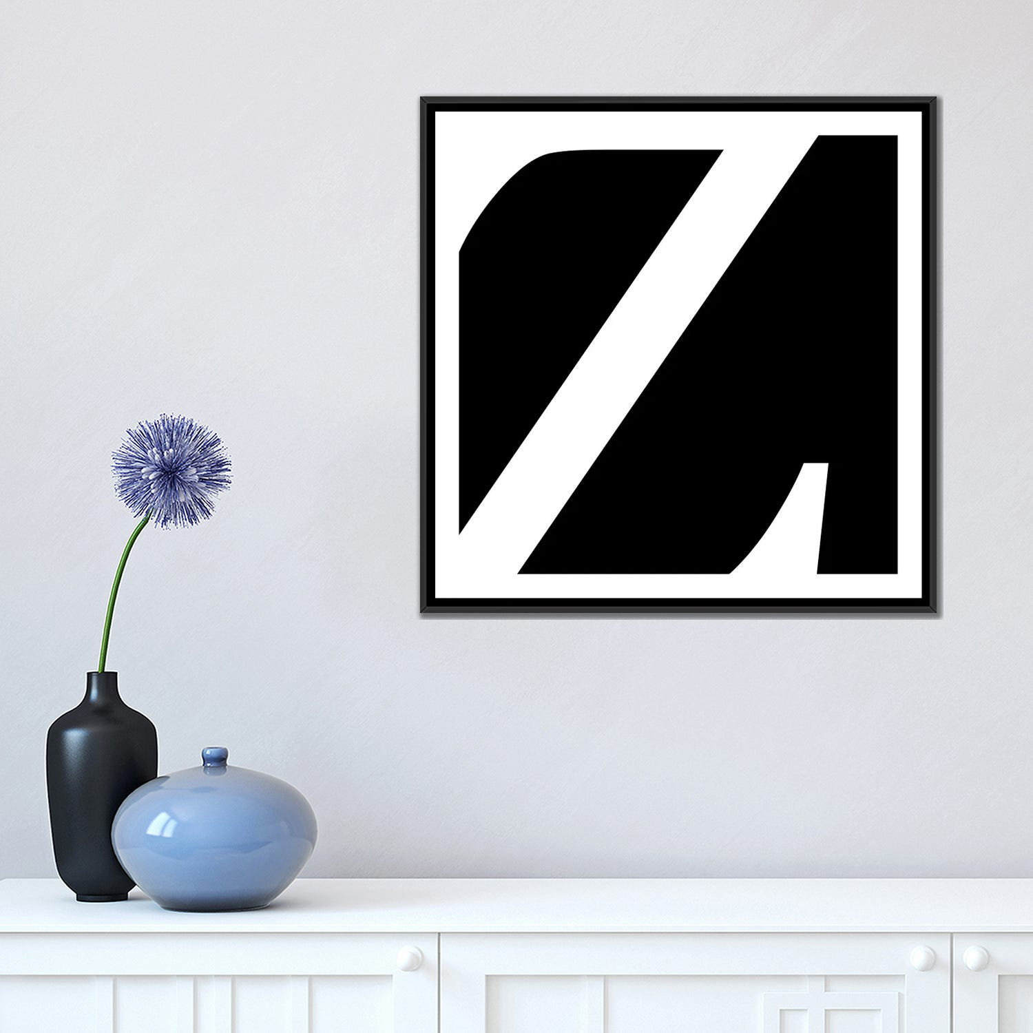 Ebern Designs ''The Type'' Textual Art on Canvas in Black and White ...