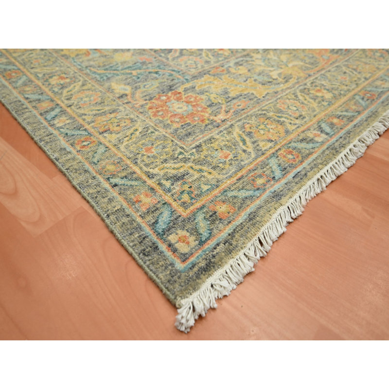 Tapis ancre 9 pi x 12 pi 1 po gris Ziegler Mahal
