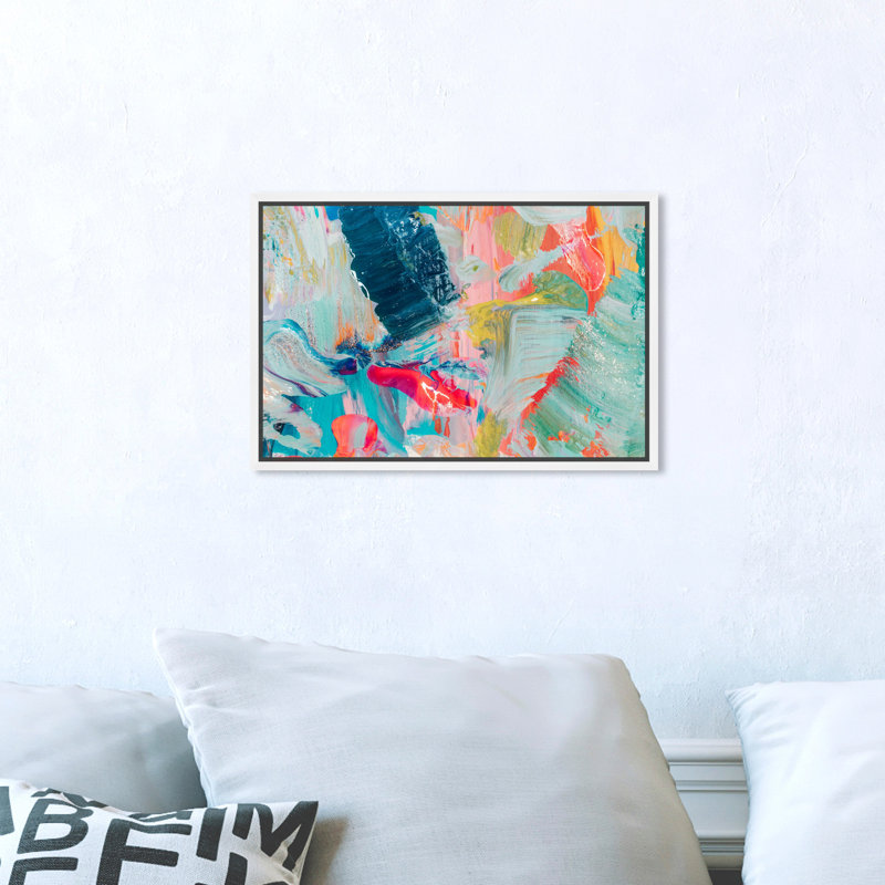 «Abstract That Love Feeling», impression sur toile, H 10 po x l 15 po, Toile encadrée, White