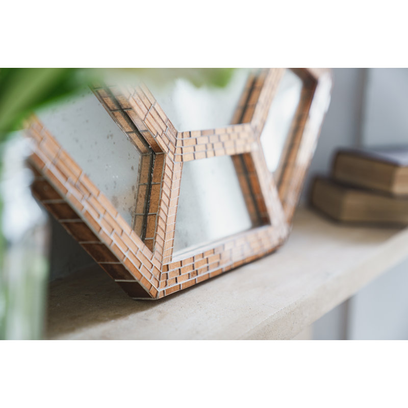 Flat Wall Mirror, 60 cm H, Mirrored