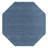 St Catherine Hand Knotted Loom Wool Eco-Friendly Area Rugs - Octagon, Blue Color, Contemporary Modern Design, High Pile Thick Handmade Anti Skid Area Rugs for Living Room, Bed Room-121869894-122529012