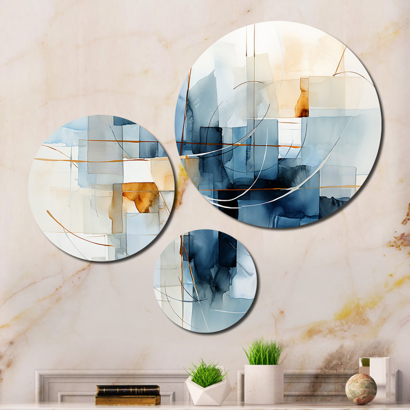 Abstract Wall Decor on Metal