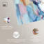 pastel dream set Canvas Print Blue Abstract Wall Art Set by Art Remedy, Silver Frame, 16 x 24-1712984655-1712984656