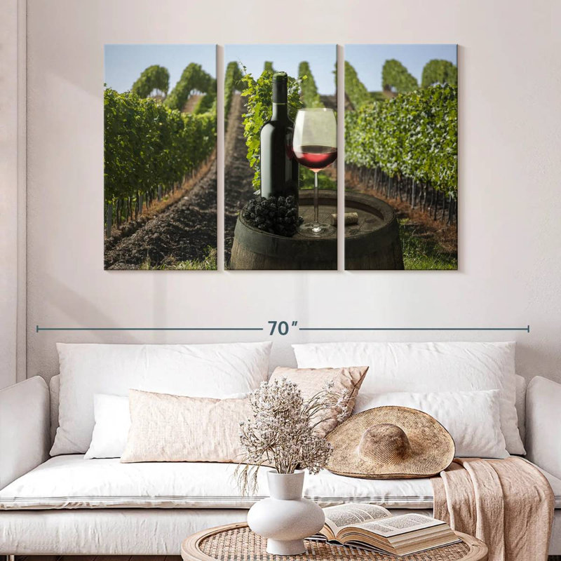 Yarlin Vineyard Wine Tasting, 32" H x 50" W