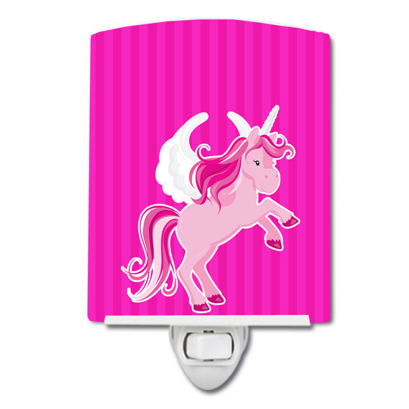Unicorn Stripes Ceramic Night Light