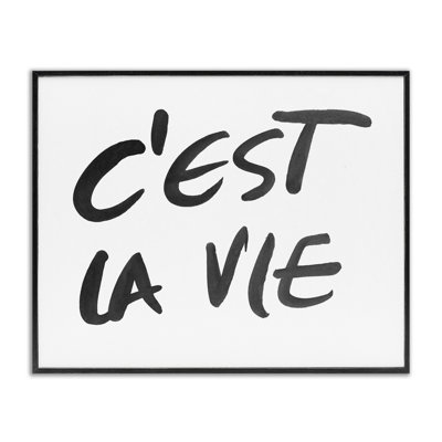 Giclée encadrée «C'est La Vie Minimal», conception par SD Graphics Studio