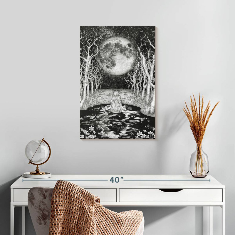 Oberle The Moonlight Bather, 24" H x 16" W