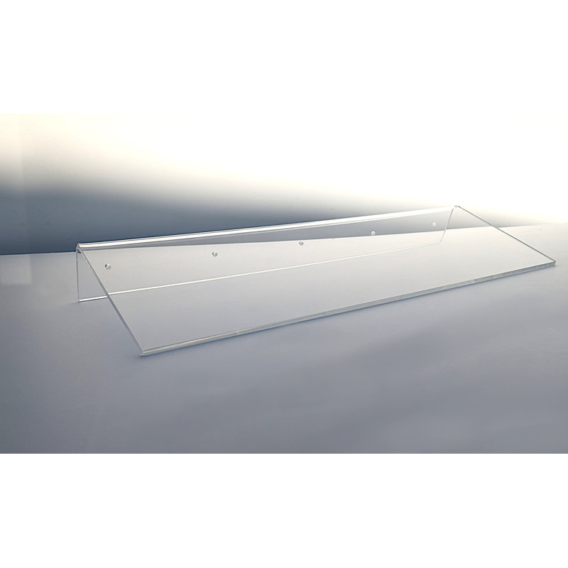 Tablette flottante 24 "en verre acrylique transparent