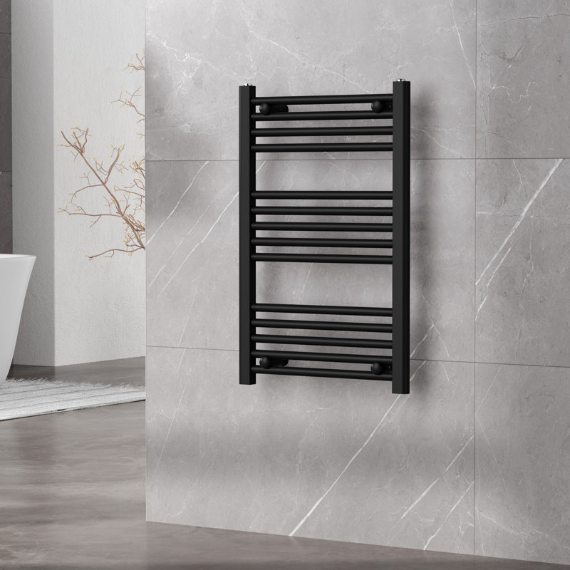 Heated Towel Rail 77cm x 50cm, Matt Black