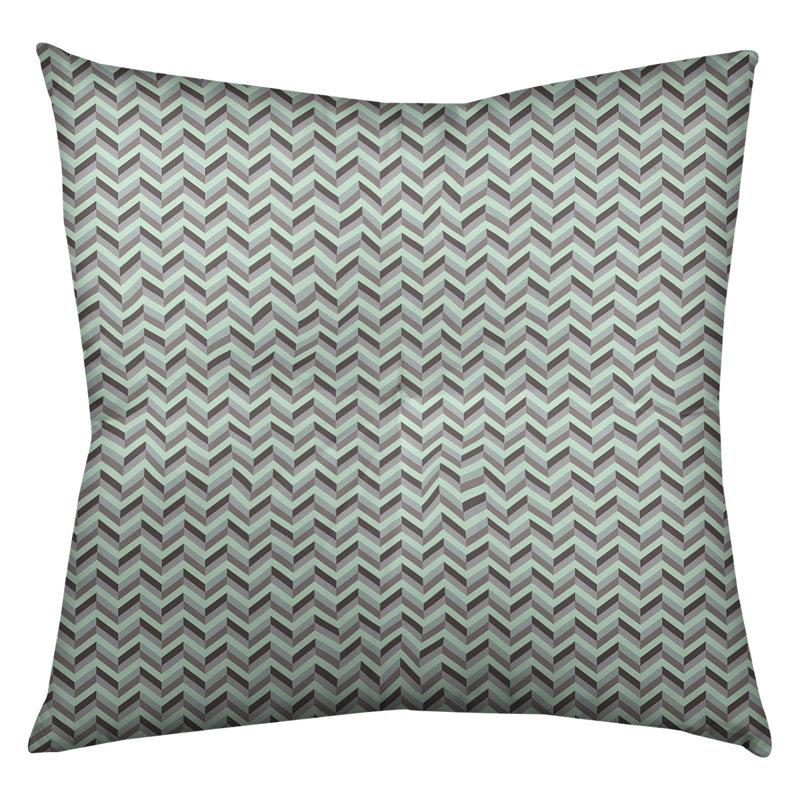 Coussin de sol Katelyn Elizabeth, 26 po x 26 po, Menthe et brun