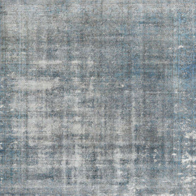 Gris/Tapis décoratif en laine Dottie
