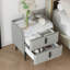 Table de chevet avec 2 tiroirs (table de chevet seulement)-1736395975