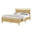 Grand lit en bois massif avec tête et pied de lit à finition nacrée, naturel-911358965-911358964