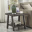 Table basse rectangulaire avec plateau en bois manufacturé et tablette-968039034-968039038