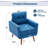Jadier 28.7" Mid-Century Modern Linen Tufted Wide Accent Chair Armchair-64035210